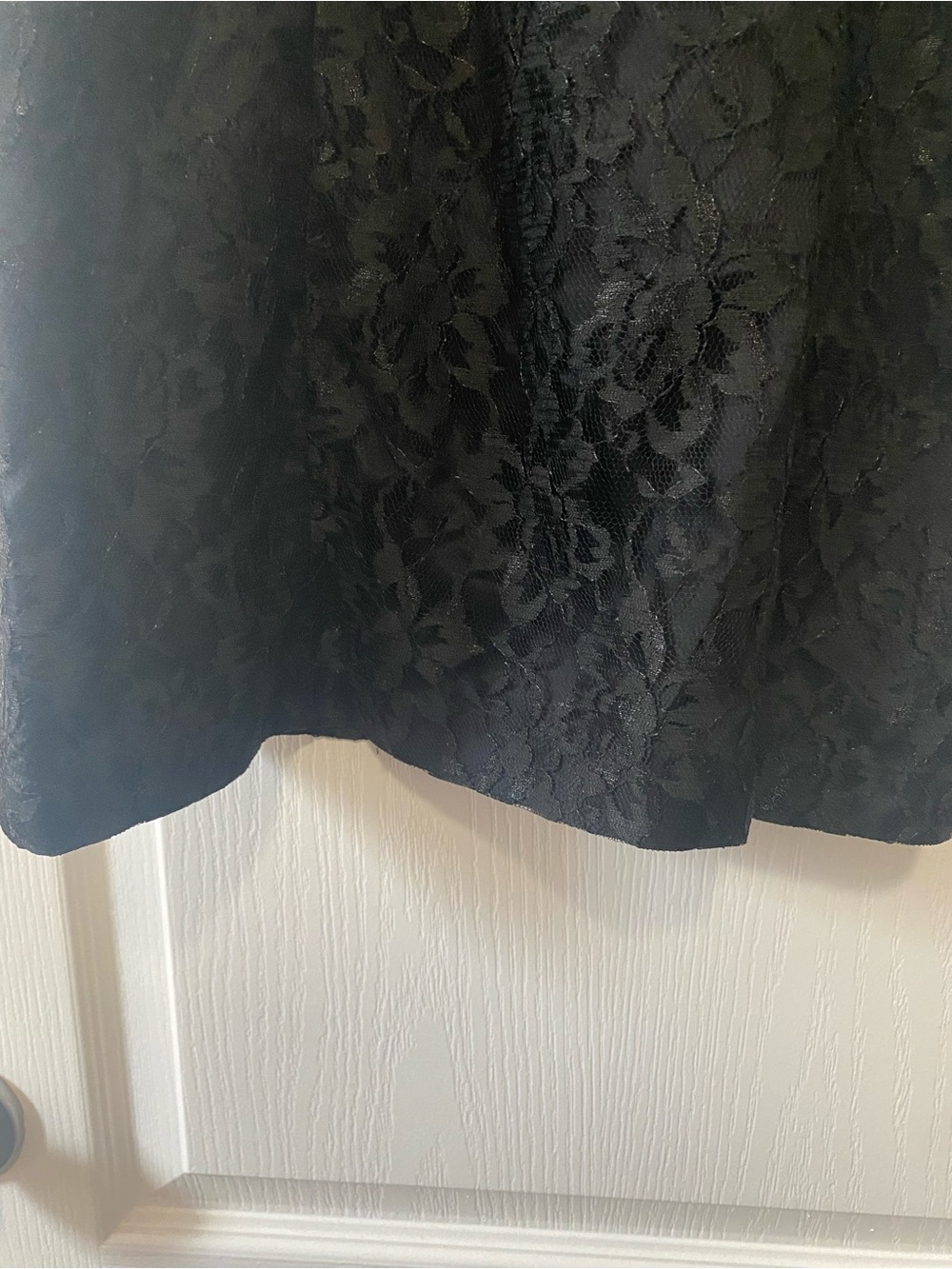 Vintage Rampage Black Floral Lace Slip Dress | Y2K 90s Mini | - Picture 6 of 9